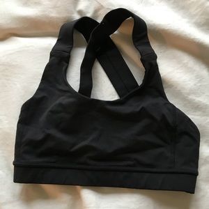 Lululemon black sports bra size 4